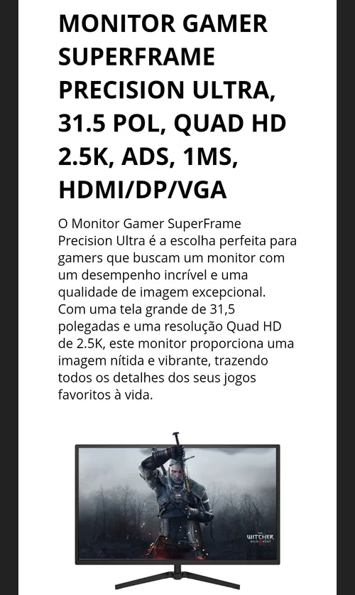 Imagem na descrição da promoção