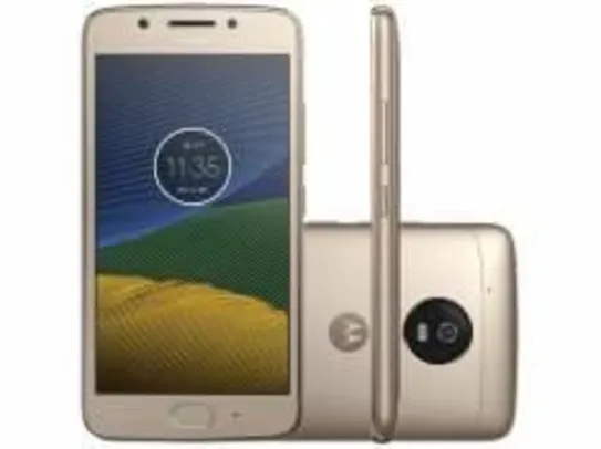 Smartphone Moto G5 XT1672 Ouro Dual Chip Android Nougat 4G 32GB por R$ 764