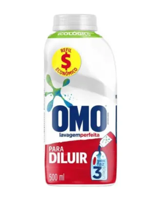 Sabão Líquido Concentrado OMO Lavagem Perfeita para diluir 500 mL