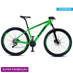 Bicicleta Aro 29 KRW Alumínio 27 Vel Shimano Acera Freio Hidráulico com Trava S31