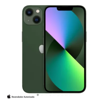 [FastPrime R$4751] iPhone 13 Apple (128GB) Verde, Tela de 6,1", 5G e Câmera Dupla de 12 MP