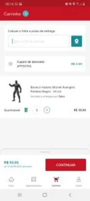 [APP] Pantera Negra | Boneco Hasbro Marvel | Avengers | 24 cm - R$54