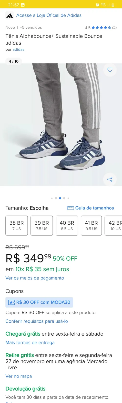 Imagem na descrição da promoção