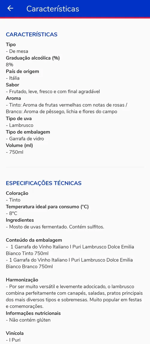 Imagem na descrição da promoção