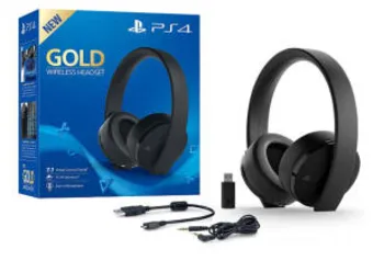 Fone Headset Wireless Stereo Sony 7.1 Gold Edition PS4 | R$399