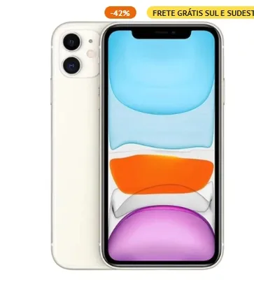 iPhone 11 Apple Branco, 64GB - MHDC3BZ/A