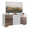 Imagem do produto Rack Tv Até 32 Polegadas Com Espelhos 3 Portas Multimóveis Mp1079 Branco/Preto