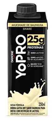 YoPRO Bebida Láctea UHT Milkshake de Baunilha 25g de proteínas 250ml