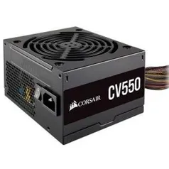 Fonte Corsair CV550, 550W, 80 Plus Bronze - CP-9020210-BR | R$ 380