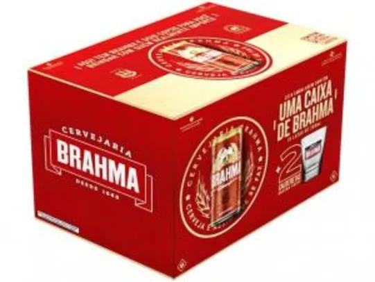 Saindo por R$ 24,9: Kit Cerveja Brahma Chopp Pilsen 269ml Cada - 15 Unidades com 2 Copos | Pelando