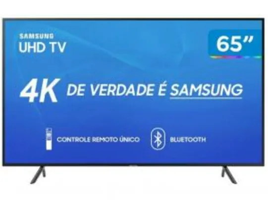 Smart TV Samsung UHD 4K RU7100 65 Polegadas - Preto R$2.746