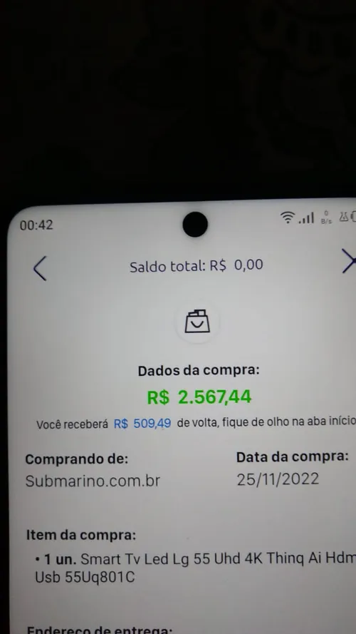 Imagem na descrição da promoção