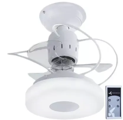 Ventilador De Teto Treviso Monaco Branco Com Controle Remoto