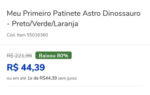 Imagem na descrição da promoção