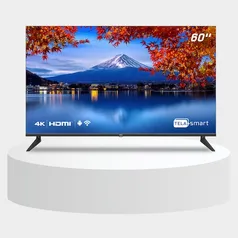 Smart TV HQ 60" UHD 4K, HDR Android 11, Sistema Ultrasound, Design Slim, Processador Quad Core, Espe