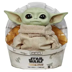 Mattel Plush Baby Yoda Star Wars The Child, Verde, 11 polegadas