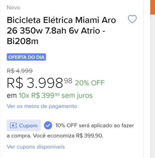 Imagem na descrição da promoção