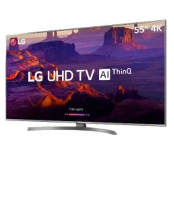 Smart TV LED PRO 55'' Ultra HD 4K LG 55UM761C + Smart Magic | R$2.608