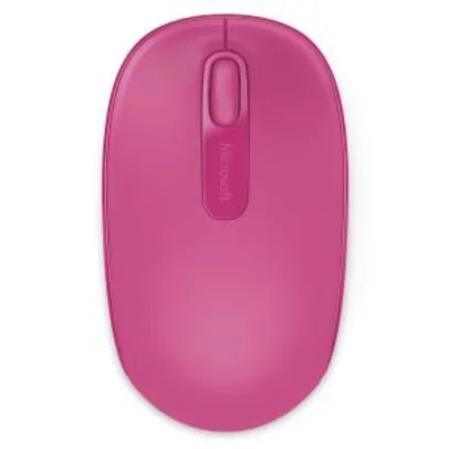 Mouse Wireless Microsoft Mobile 1850 – Rosa Magenta por R$29,90