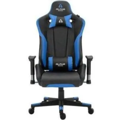Cadeira Gamer Alpha Gamer Zeta Black Blue | R$899