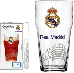 [PRIME] Copo Pub 470 Ml Real Madrid Estádio Globimport Transparente | R$20