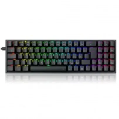 Teclado Gamer Mecânico Redragon Pollux, RGB, Switch Red, ABNT2, Black, K628-RGB-B (PT-RED)