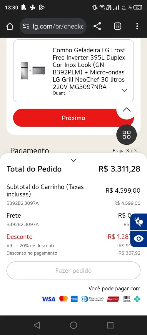 Imagem na descrição da promoção