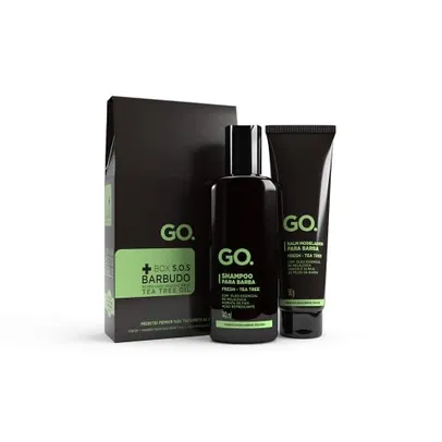 GO. Kit Shampoo + Balm Modelador, Tea Tree [Amazon prime]