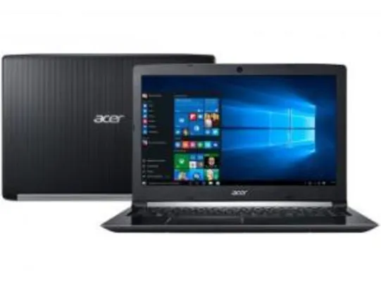 Notebook Acer Aspire 5 A515-51-55QD Intel Core i5 - 4GB 1TB LED 15,6” Windows 10 - R$1577