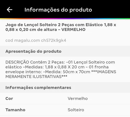 Imagem na descrição da promoção