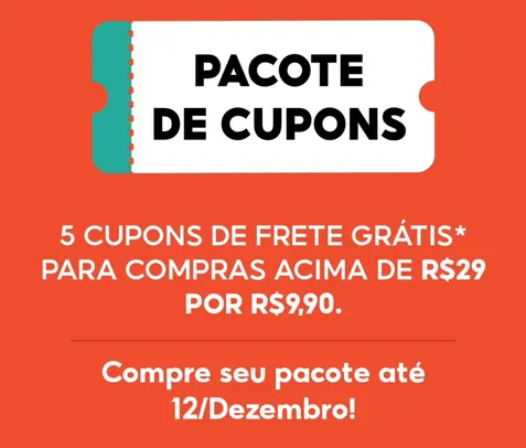 Pacote de cupom de frete grátis