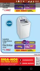 [SJRP/SP] Lavadora Electrolux lac09 8,5kg