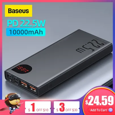 Power Bank Baseus 22.5Watts 10.000MAH