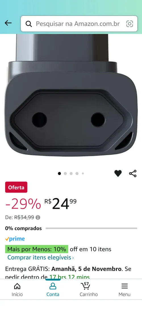 Imagem na descrição da promoção