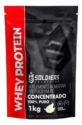 Whey Protein Concentrado 100% Soldiers Nutrition - 6 Sabores Disponíveis 