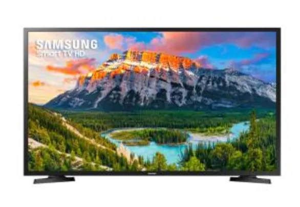 Smart TV LED 32" Samsung 32J4290 HD com Conversor Digital 2 HDMI 1 USB Wi-Fi 60Hz - Preta