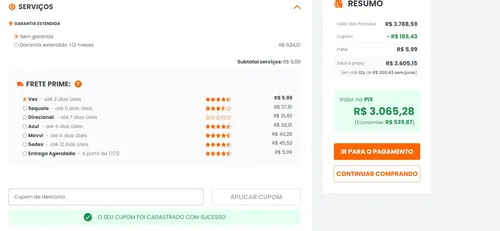 Imagem na descrição da promoção