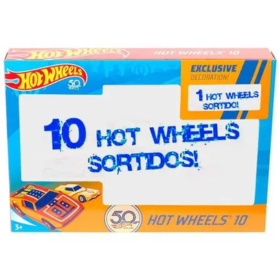 Conjunto de Veículos - Hot Wheels - Pacote com 10 Carros - Surpresa - 