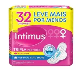 [LEVE 6 PAGUE 4] Absorvente Gel Tripla Proteção com Abas Cobertura Suave |128 unid | R$6