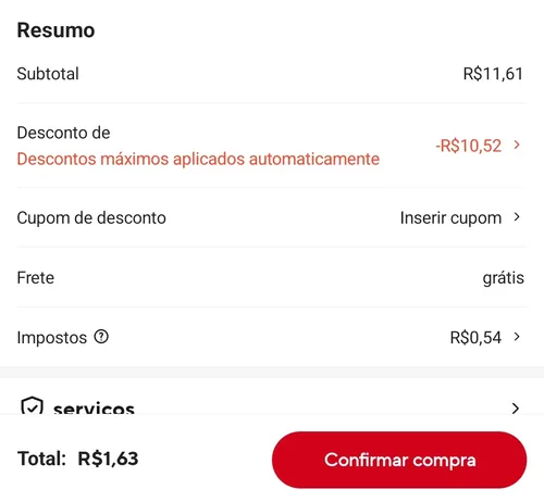 Imagem na descrição da promoção