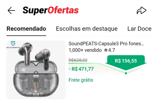 Imagem na descrição da promoção