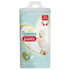 Fralda Pampers Pants Premium Care M 124 unidades - R$ 127 na recorrência (R$ 1,03 por fralda)