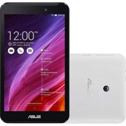 Saindo por R$ 485: [Sou Barato] Tablet Asus Fonepad 7 8GB Wi Fi 3G Tela 7" Android 4.4 Processador Intel Atom Dual Core - Branco por R$ 485 | Pelando