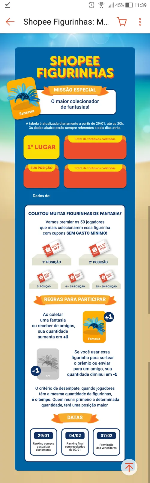 Imagem na descrição da promoção