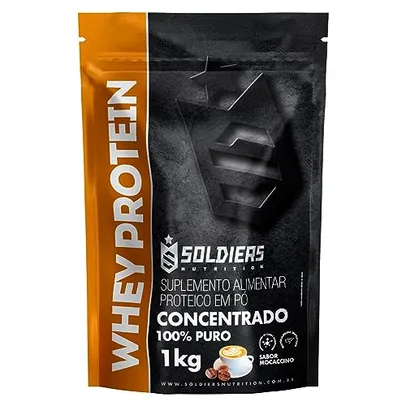 Whey Protein Concentrado 1Kg - Moccacino - Importado - Soldiers Nutrition