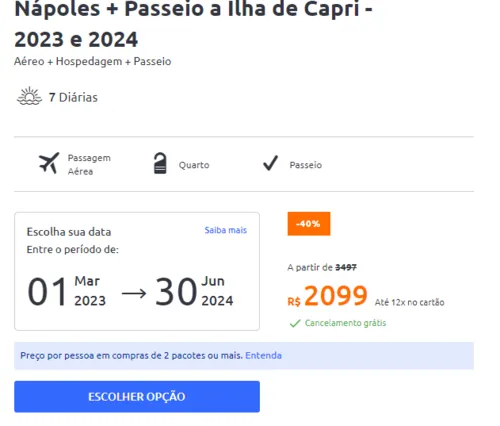 Imagem na descrição da promoção