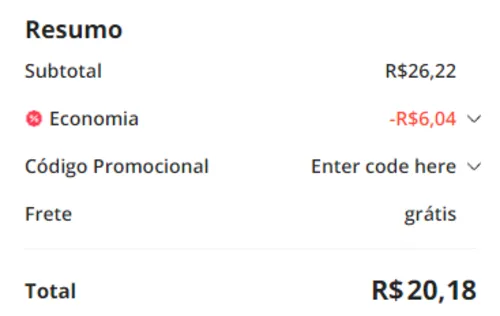 Imagem na descrição da promoção