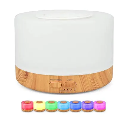 Difusor Aromatizador Umidificador de Ar Ultrassônico Purificador Aroma Difusor Portátil Led 7 Cores