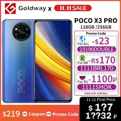 [11.11] POCO X3 Pro 6GB RAM 128GB ROM Versão global