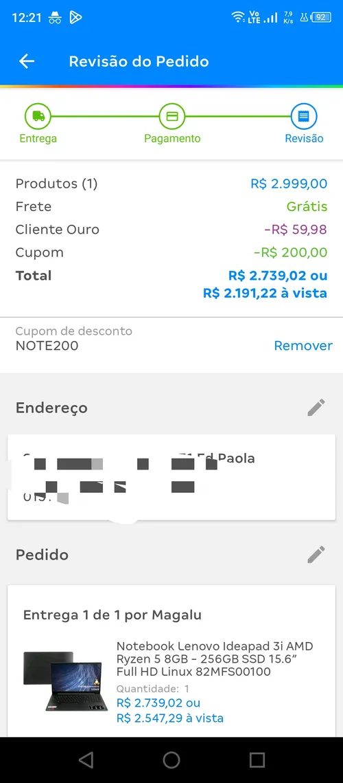 Imagem na descrição da promoção